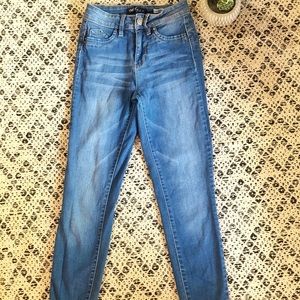 High rise skinny jeans